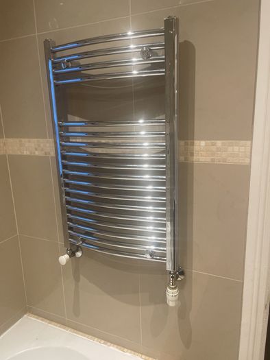 Chrome towel rack/ radiator