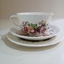 Vintage Tea Trio / Set Windsor Ware Johnson Brothers, Garden Bouquet Image 3