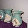 Set of 4 Irish Stoneware face mugs Image 5