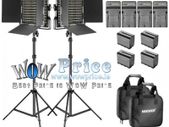 45221 Neewer 2x 660 Pieces (330 White+3300 Yellow) LED Video Light and Stands, Battery