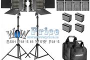 45221 Neewer 2x 660 Pieces (330 White+3300 Yellow) LED Video Light and Stands, Battery