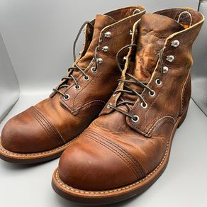 Red Wing Shoes Iron Ranger Heritage 8085 Men's Copper Rough Tough Size UK 8.5