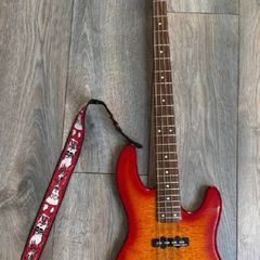 Fender Deluxe Jazz Bass 24 - Cherry Sunburst - Seymour Duncan Pickups - Made in Korea
