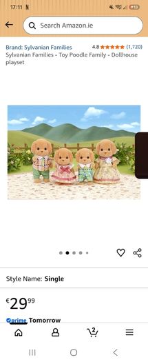 sylvanian families toy poodle family