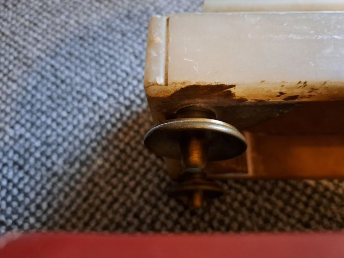 Alabaster clock case