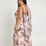 Boohoo Maxi Dress with Neck Scarf Image 3