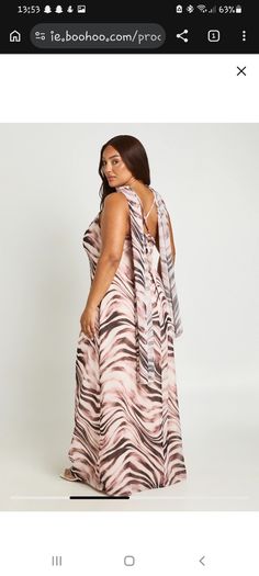 Boohoo Maxi Dress with Neck Scarf