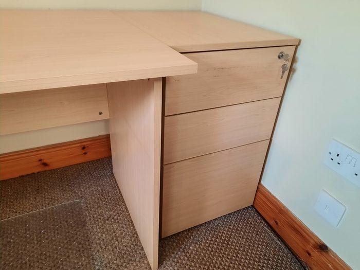 Large desk and Cabinet