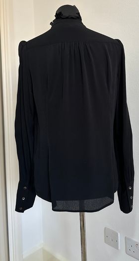Great Plains black ruffle blouse - sz 12