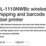 Brother wireless shipping label printer Image 2