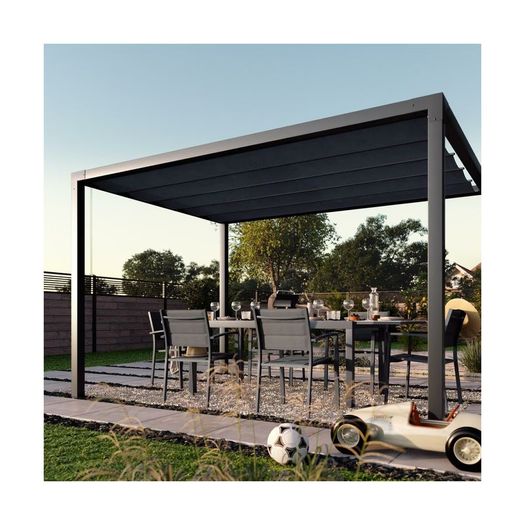 Pergola 3.5 x 2.6 with awning     very strong and thick only one left big discount  with manual awning the best offert. Will buy.