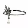1920's Headpiece Flapper Party Headband Costume Party Fascinator Vintage Crystal Rhinestone Crystal Rhinestone Headpiece Image 3