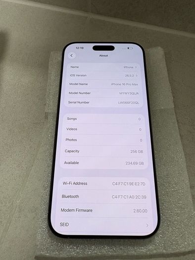 iphone 16 pro max 256 gb