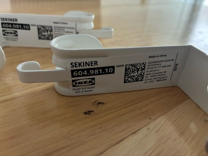 IKEA SEKINER Sherlock hooks - ser of 3