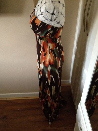 SAVIDA... Beautiful Multicoloured Maxi Dress (10-12)