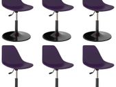 Swivel Dining Chairs 6 pcs Lila PP