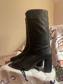 UNISA Black Leather Boots