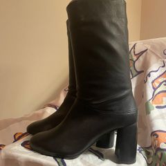 UNISA Black Leather Boots