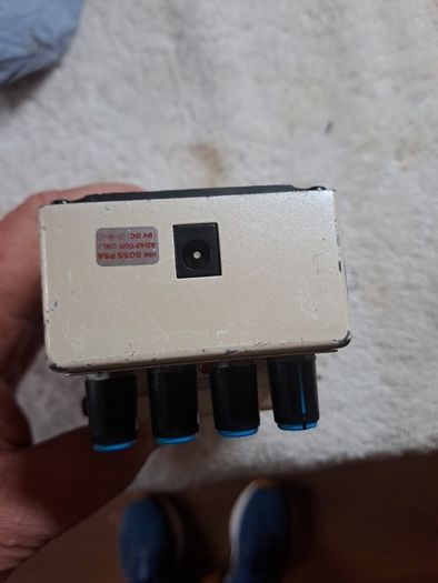 Guitar effect pedal.