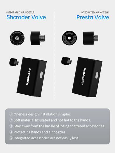 Portable Pump for Bike Tires  Mini Air Compressor Cycling Tire Inflator with Gauge MTB Mountain Bike Road Bicycle Tire Pump