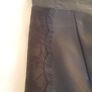 Faux leather dress with lace trim Image 3