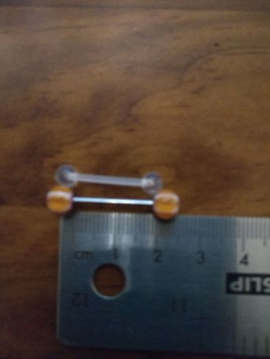 Clear Acrylic Flexible Tongue Bars 2 for 1 Euro
