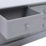 Hall Bench Dark Grey 115x30x40 cm Wood Image 5