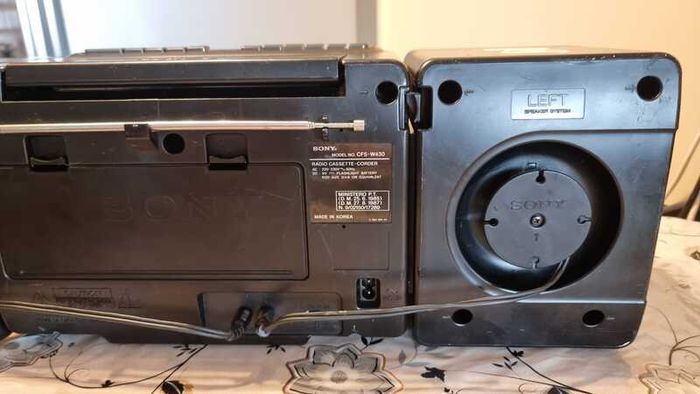 From 1992 Sony CFS-W430 Vintage Radio Cassette recorder, working perfect.