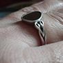Vintage 925 sterling silver ring with a brown stone. Image 5