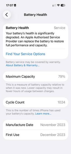 iPhone 15 Pro 128GB Black Titanium Unlocked + Box & Extras