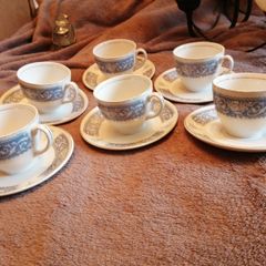 Vintage porcelain set of 6 Johnson Brothers Snowhite