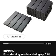 IKEA RUNNEN Outdoor Floor Decking Tiles