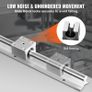 Linear Guide Rail Set, SBR20 1500mm, 2 PCS 59 in/1500 mm SBR20 Guide Rails and 4 PCS SBR20UU Slide Blocks, Linear Rails and Bearings Kit for Automated Machines DIY Project CNC Router Machines Image 5