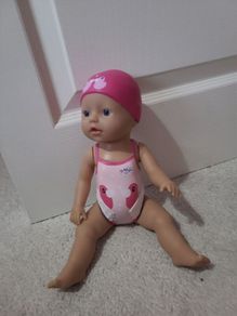 Baby born swimming doll