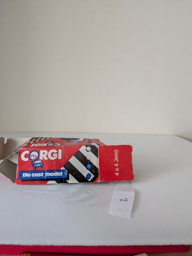 4 vintage Corgi Juniors die-cast models, made in Great Britain. These are classic 1:64 scale models