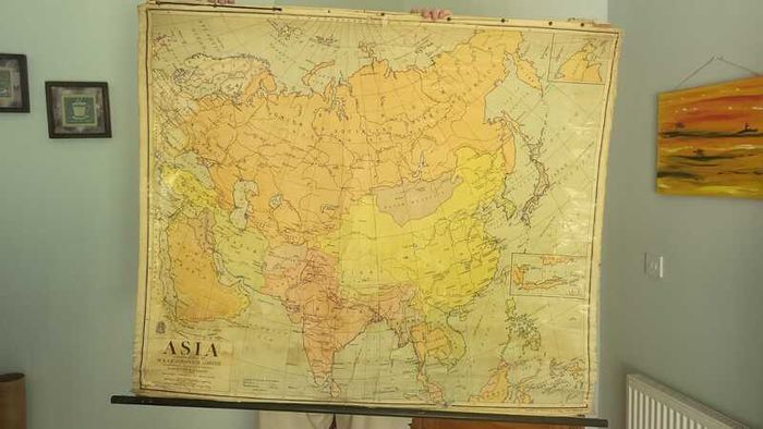 mid 19th century map of Asia