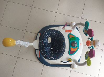 Fisher-Price Astro Kitty space saver Baby Bouncer and Activity Center