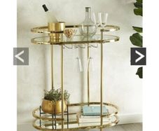 Aruba Gold drinks trolley by Very