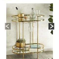 Aruba Gold drinks trolley by Very