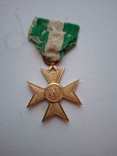 ITALY Military Long Service Cross - Gold Grade - ITALY Military Long Service Cross - Gold Grade - XXV 40 years service