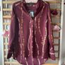 blouse Bnwt burgundy print tunic style blouse size 10 Bnwt Image 5