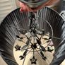 Black Chiffon & Crystal light shade Image 3