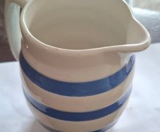 Carrigaline Colleen blue and white milk jug