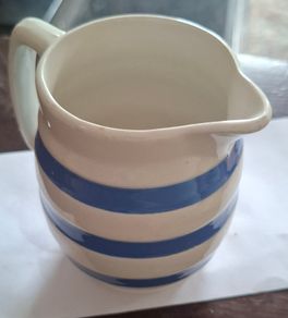 Carrigaline Colleen blue and white milk jug