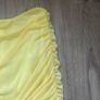 Yellow Ruched Mesh Mini Skirt Image 2
