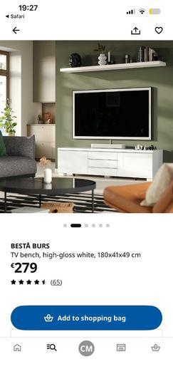 Ikea Besta Burs TV Cabinet