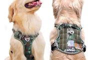 Tactical Dog Harness for Walking Hiking Hunting, Reflective Dog MOLLE Vest Harness with Handle, Working Training Easy Control Service Vest Harnesses