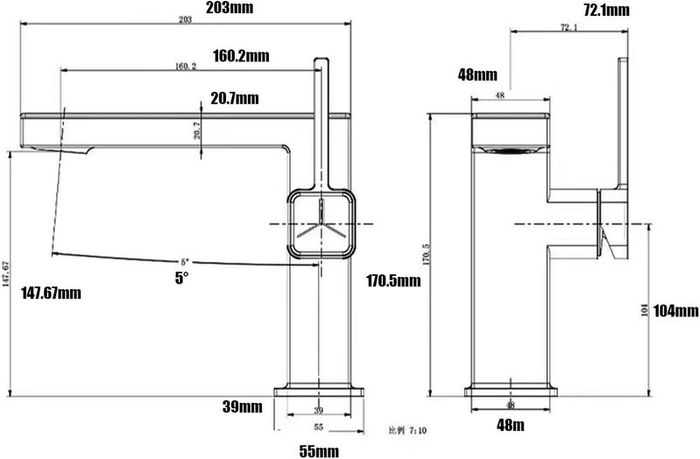 Bathroom Faucet, Modern Bathroom Basin Faucet, Vanity Sink Faucet