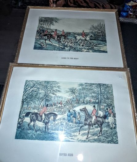 Pair of Hunting pictures