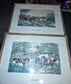 Pair of Hunting pictures